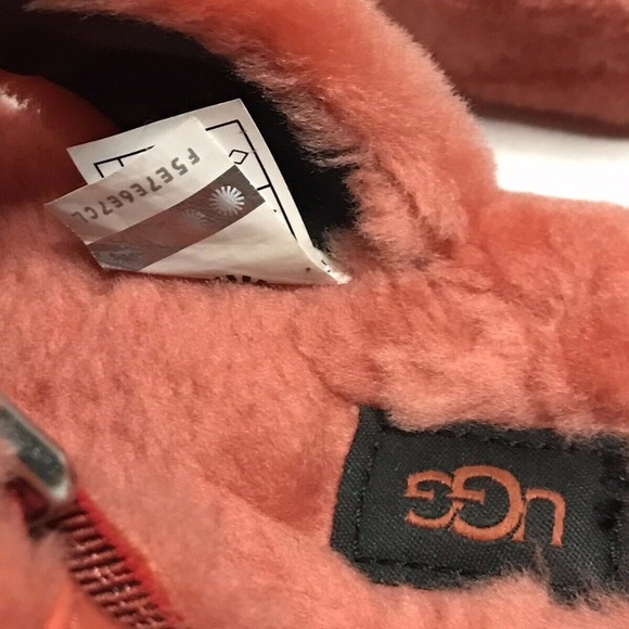 UGG | Fuzz Yeah Slippers Women's Size 6 Orange Comfort Side Buckle Flats - Picture 9 of 9